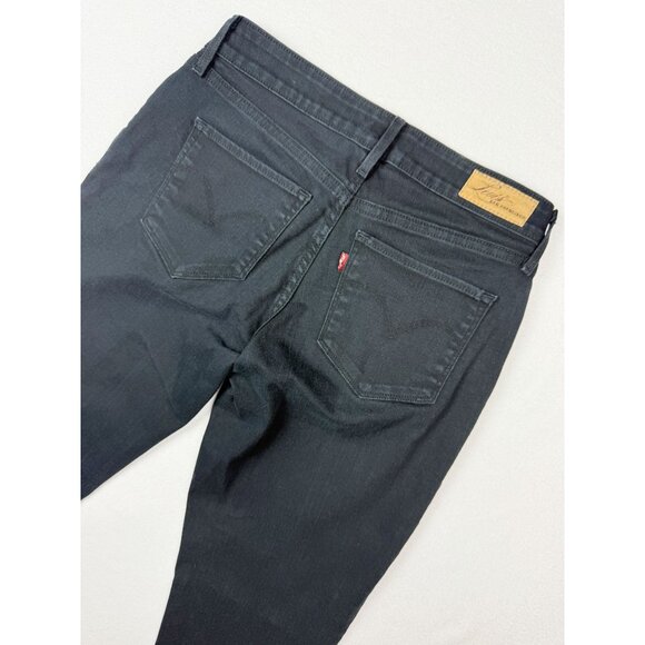 LEVI'S Bold Curve Skinny Dark Wash Black Jeans Size 28 Womens - Picture 3 of 10